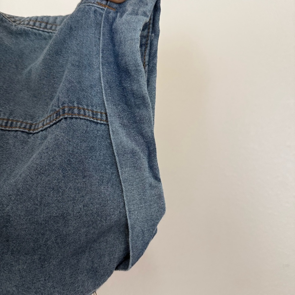 Stylish Blue Women's Jean Overalls - Picture 8 of 14